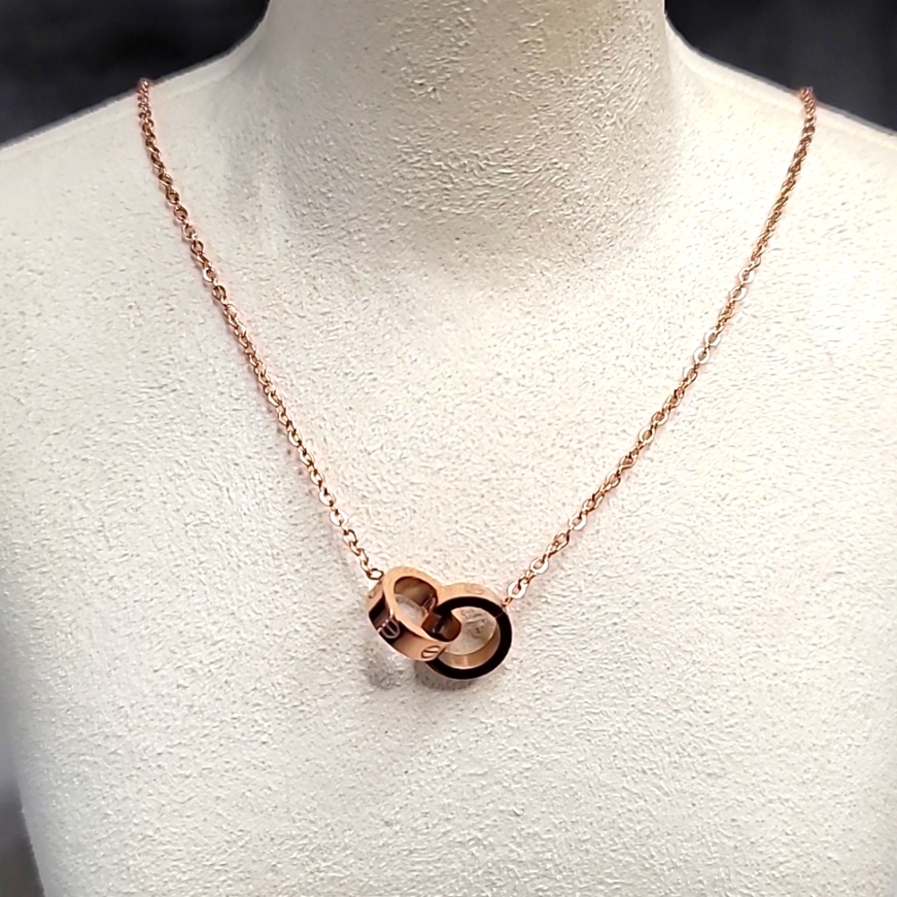 Rose gold necklace